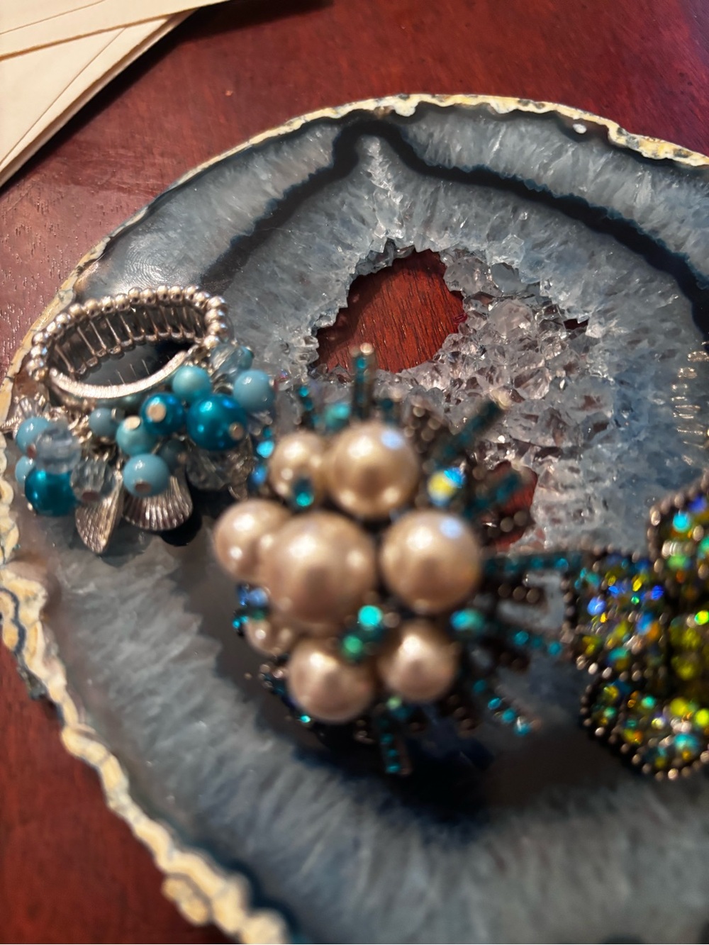4 Cluster Stretch Cocktail Rings - Picture 5 of 9